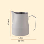 Pitcher Blanca Pico Redondo 350ml (11 oz) Arte Latte - Image 6