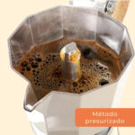 Cafetera Italiana Moka 6 tazas 300ml Blanca - Image 3