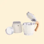 Cafetera Moka Italiana 6 Tazas blanca - Image 2