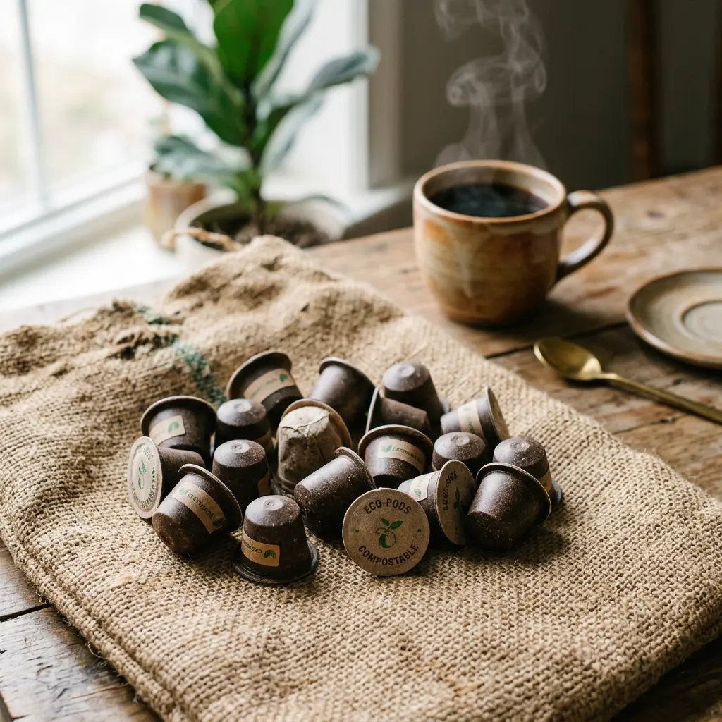 Cápsulas de café compostable