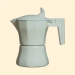 Cafetera Moka italiana Aluminio Blanca 150ml - Clásica 3 Tazas