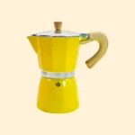 Cafetera Moka Italiana Clásica 6 Tazas Amarilla