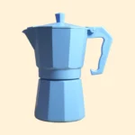 Cafetera Moka Italiana Aluminio Azul 300ml - 6 Tazas