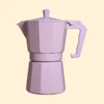 Cafetera Moka Italiana Aluminio Rosada 300ml - 6 Tazas