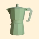 Cafetera Moka Italiana Aluminio Verde 300ml - 6 Tazas