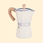Cafetera Moka Italiana 6 Tazas blanca