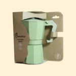Cafetera Moka Italiana Aluminio Verde 300ml - 6 Tazas - Image 2