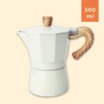 Cafetera Italiana Moka 6 tazas 300ml Blanca - Image 2