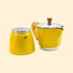 Cafetera Moka Italiana Clásica 6 Tazas Amarilla - Image 2
