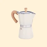 Cafetera Moka Italiana 3 Tazas blanca