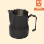 Pitcher Negra Pico Redondo 500ml (17 oz) Arte Latte
