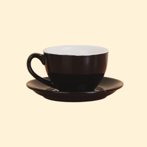 Set pocillo 180ml + Plato Negro